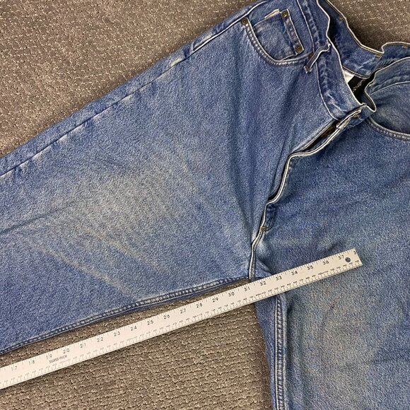 Carhartt B155 DST Relaxed Fit Fleece Lined Jeans Mens 42x32 Measures 41 x 31.5 - Picture 12 of 13